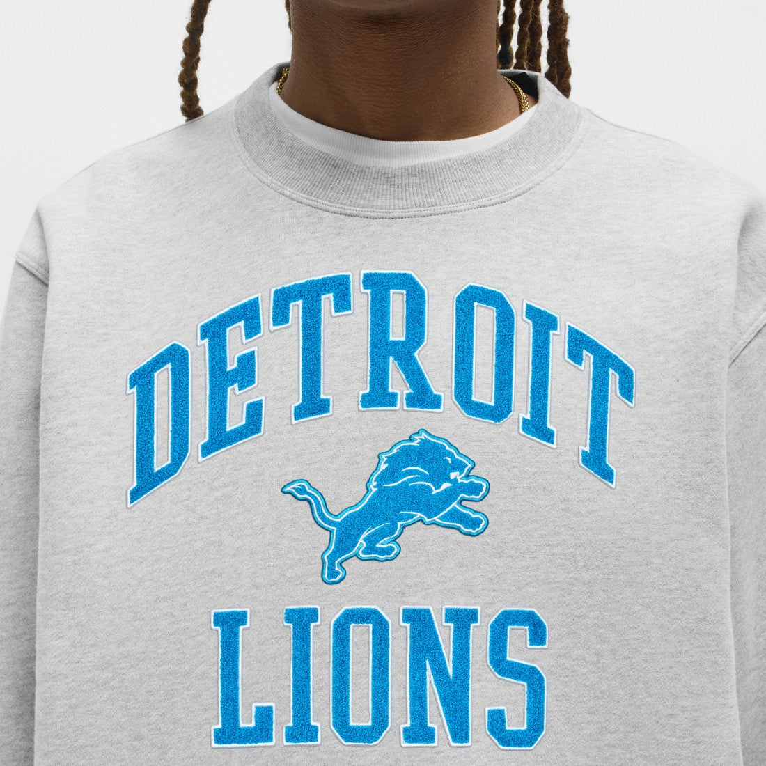Detroit Lions lululemon Steady State Sweatshirt Heathered Silver Drop - NFL