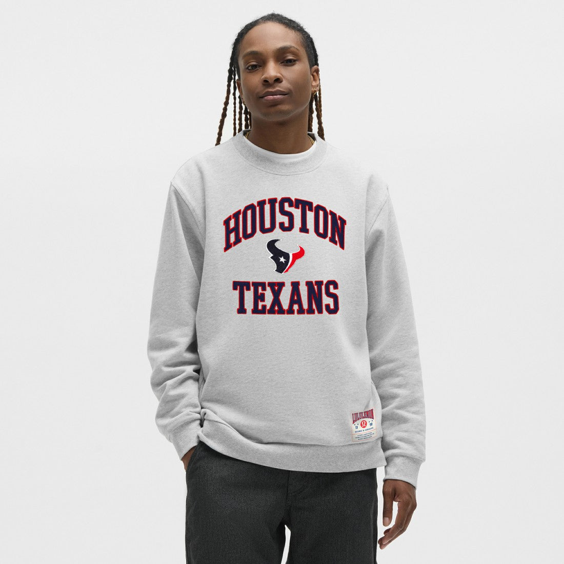 Houston Texans lululemon Steady State Sweatshirt Heathered Silver Drop - NFL