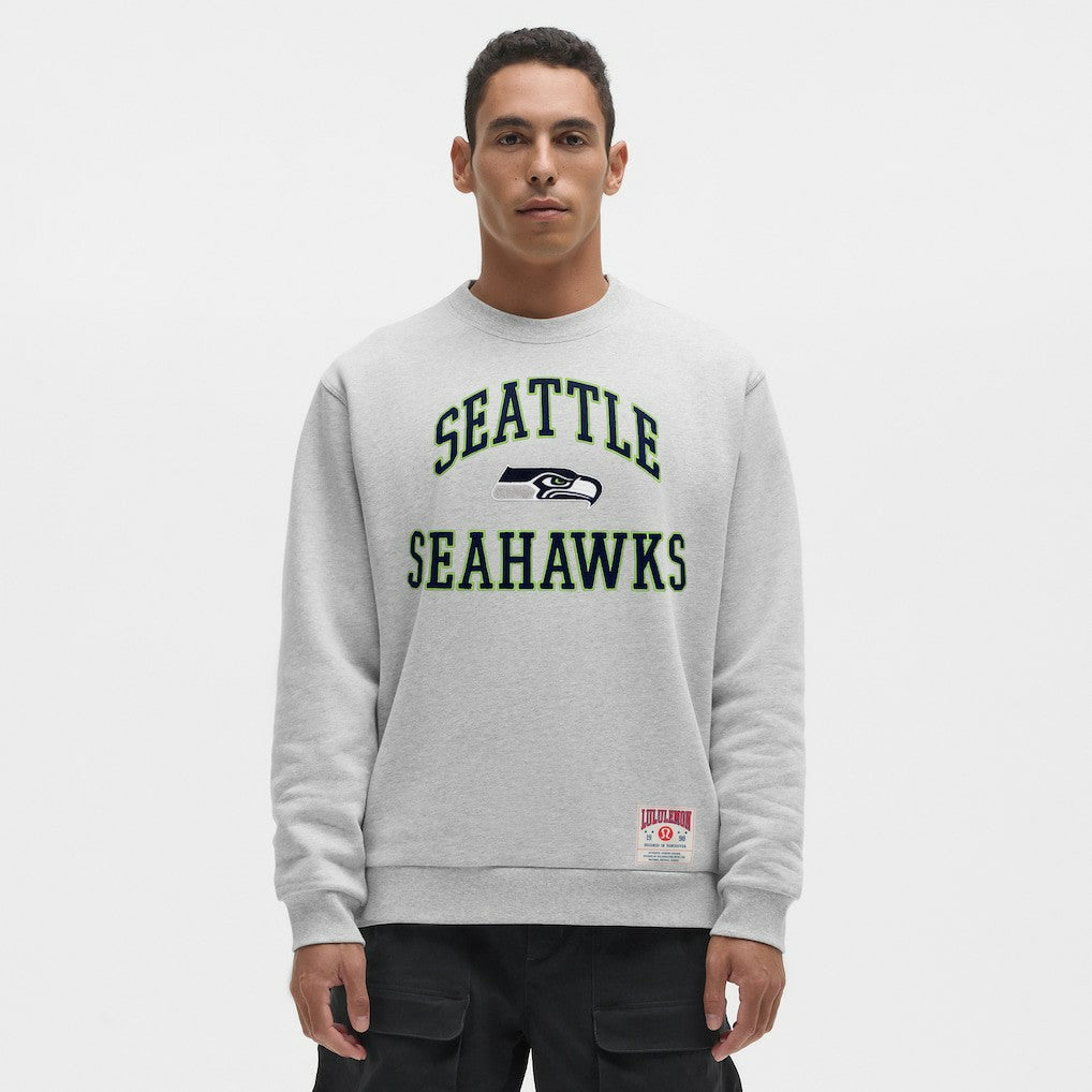 Seattle Seahawks lululemon Steady State Sweatshirt Heathered Silver Drop - NFL