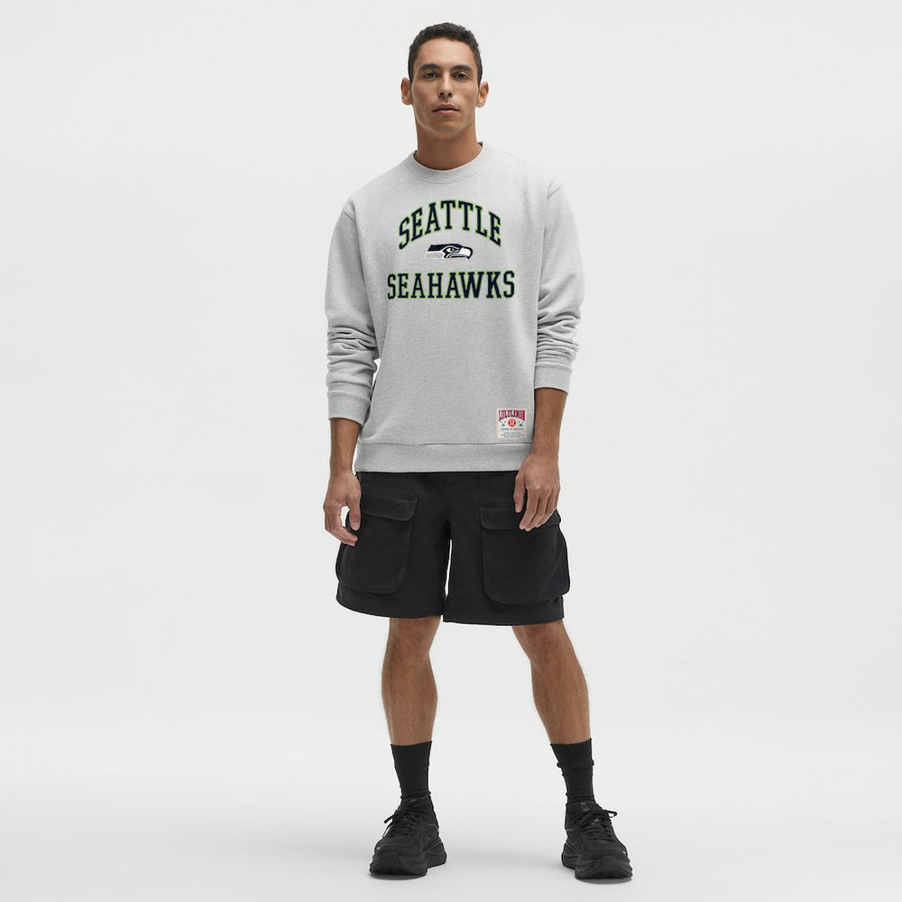 Seattle Seahawks lululemon Steady State Sweatshirt Heathered Silver Drop - NFL