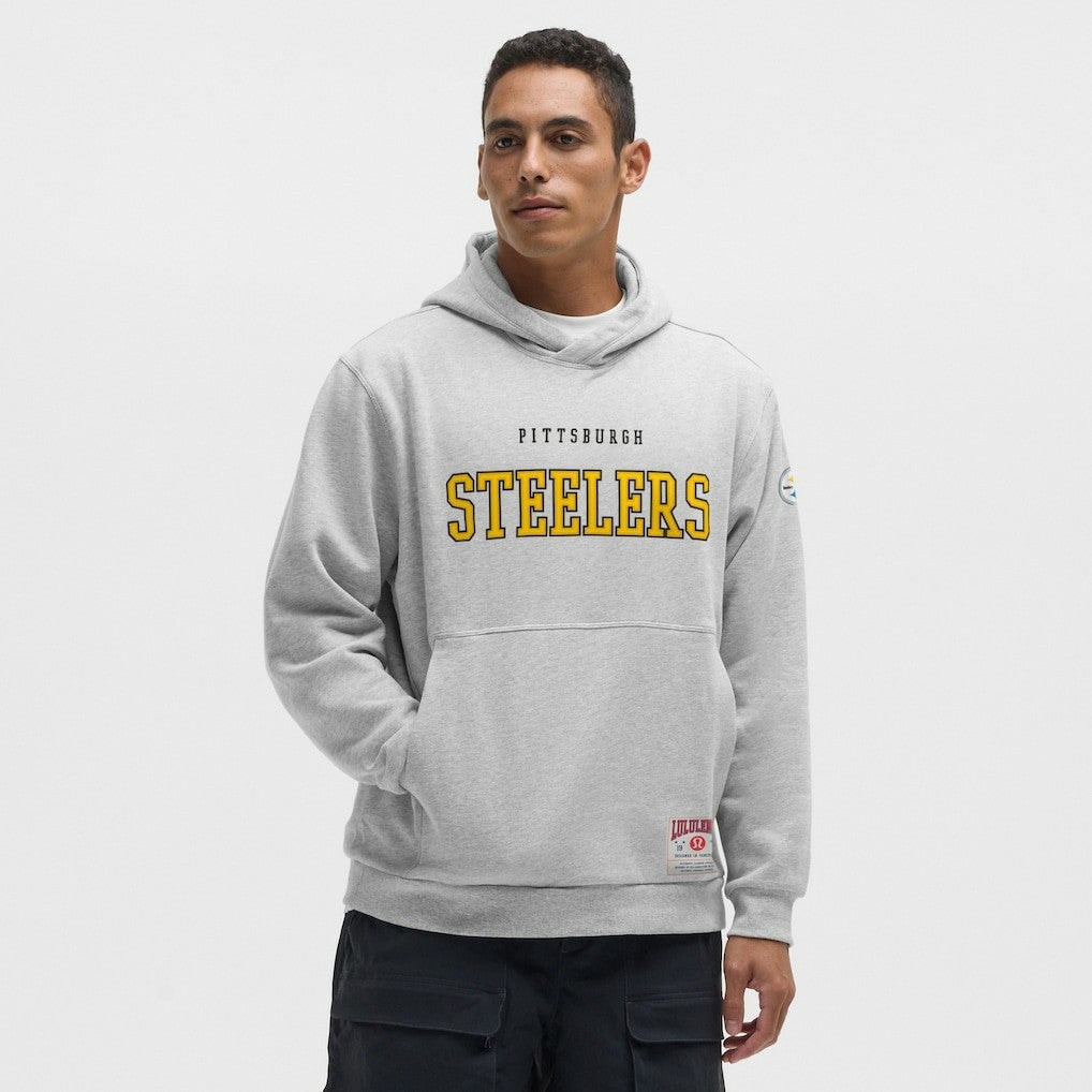 Pittsburgh Steelers lululemon Steady State Pullover Hoodie Heathered Silver Drop - NFL