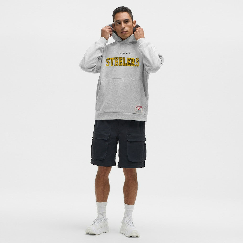 Pittsburgh Steelers lululemon Steady State Pullover Hoodie Heathered Silver Drop - NFL