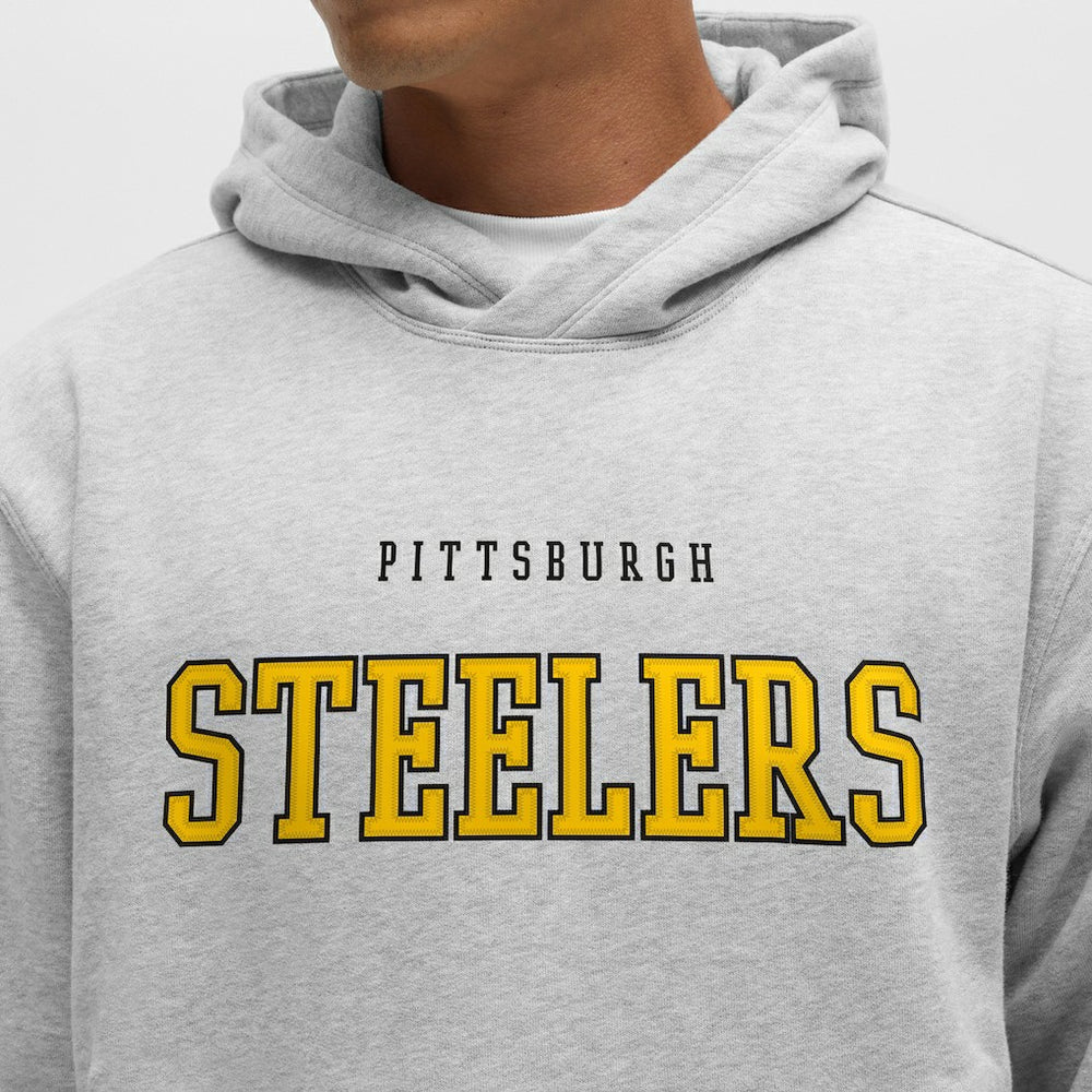 Pittsburgh Steelers lululemon Steady State Pullover Hoodie Heathered Silver Drop - NFL