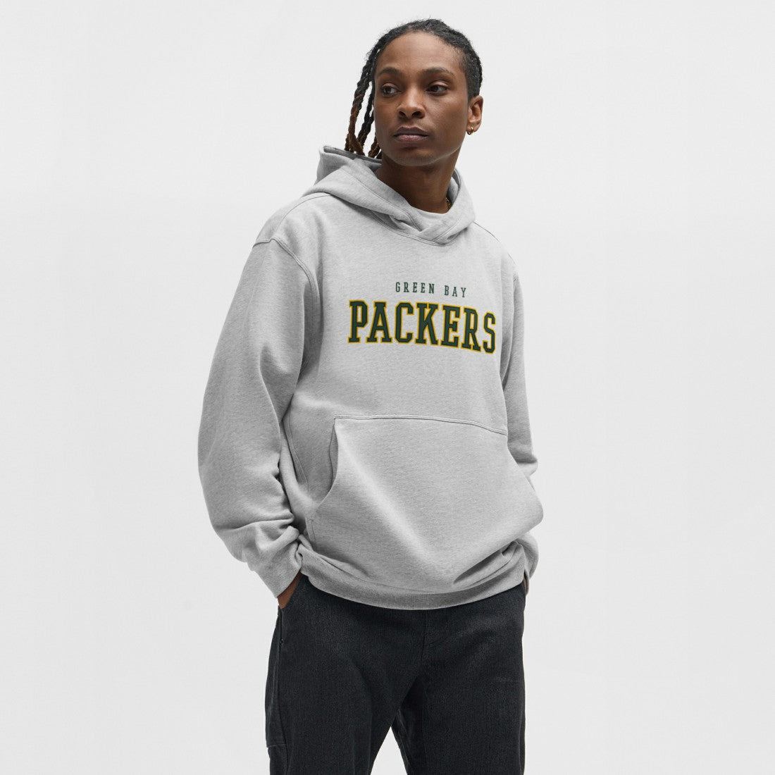 Green Bay Packers lululemon Steady State Pullover Hoodie Heathered Silver Drop - NFL