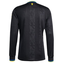 Adidas Manchester United 2025/26 Third Replica Long Sleeve Jerseys - Black