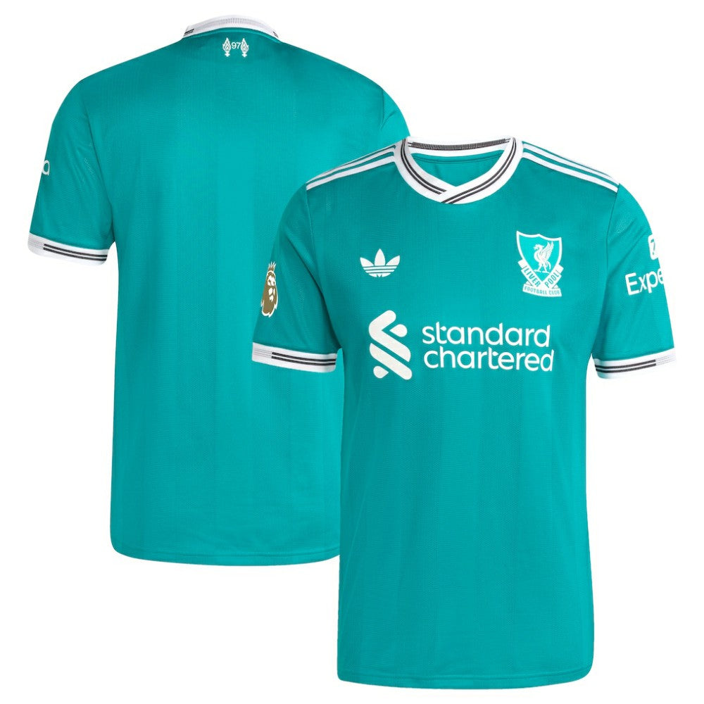 Adidas Liverpool 2025/26 Third Jerseys with Patch - Green