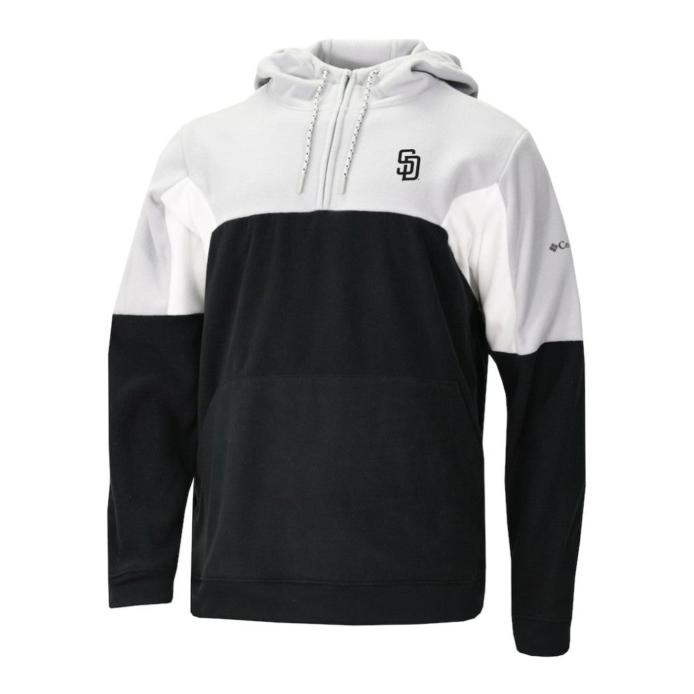 San Diego Padres Columbia Men's Lodge Fleece Quarter-Zip Hoodie On Sale