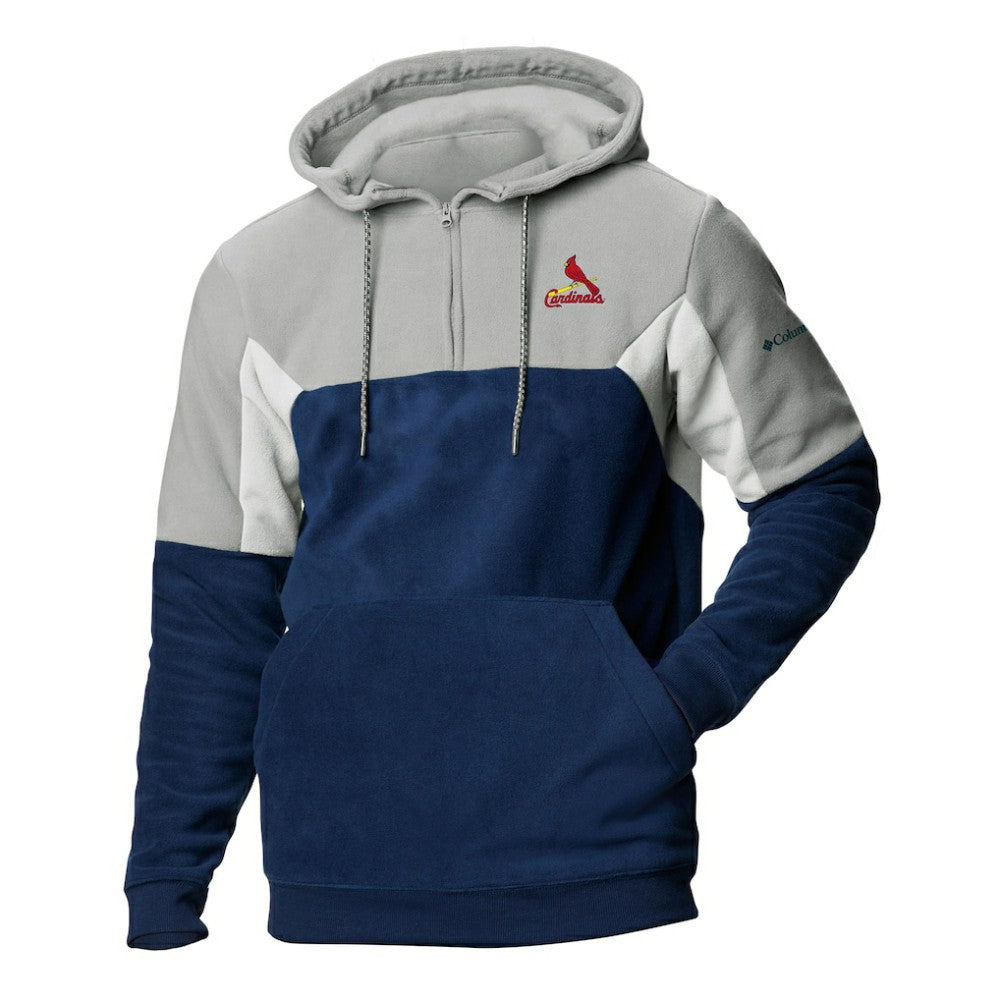 St. Louis Cardinals Columbia Men's Lodge Fleece Quarter-Zip Hoodie Online