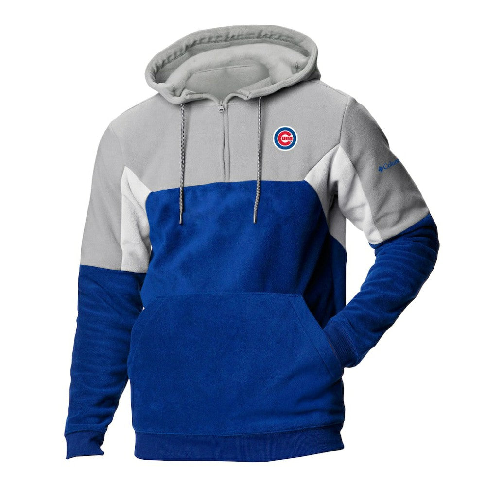 Chicago Cubs Columbia Men's Lodge Fleece Quarter-Zip Hoodie Near Me