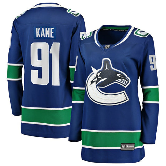 Evander Kane Vancouver Canucks Fanatics Women's Home Breakaway Player Jersey - Blue | NHL Jerseys