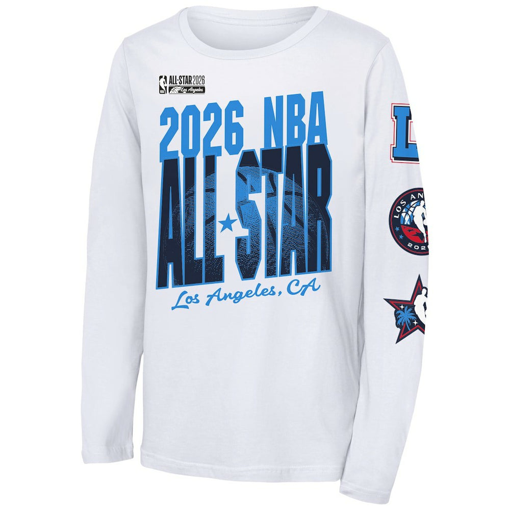 NBA - Outerstuff Youth 2026 NBA All-Star Game Long Sleeve T-Shirt - White