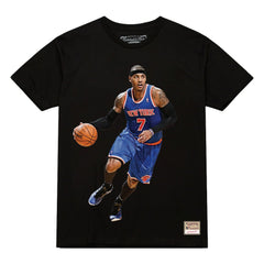 NBA - Carmelo Anthony New York Knicks Male Adult Black NBA ULTIMATE PLAYER NUMBER TEE