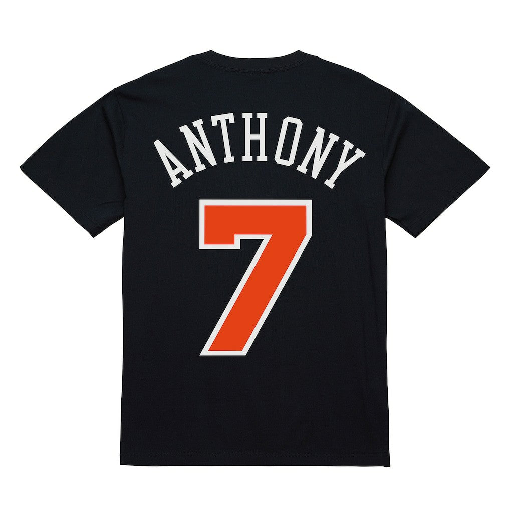 NBA - Carmelo Anthony New York Knicks Male Adult Black NBA ULTIMATE PLAYER NUMBER TEE