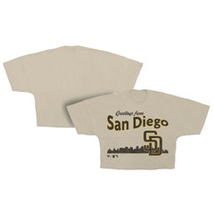 San Diego Padres Fanatics Women's Skyline Crop T-Shirt for sale