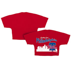 Philadelphia Phillies Fanatics Women's Skyline Crop T-Shirt Online