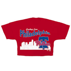 Philadelphia Phillies Fanatics Women's Skyline Crop T-Shirt Online