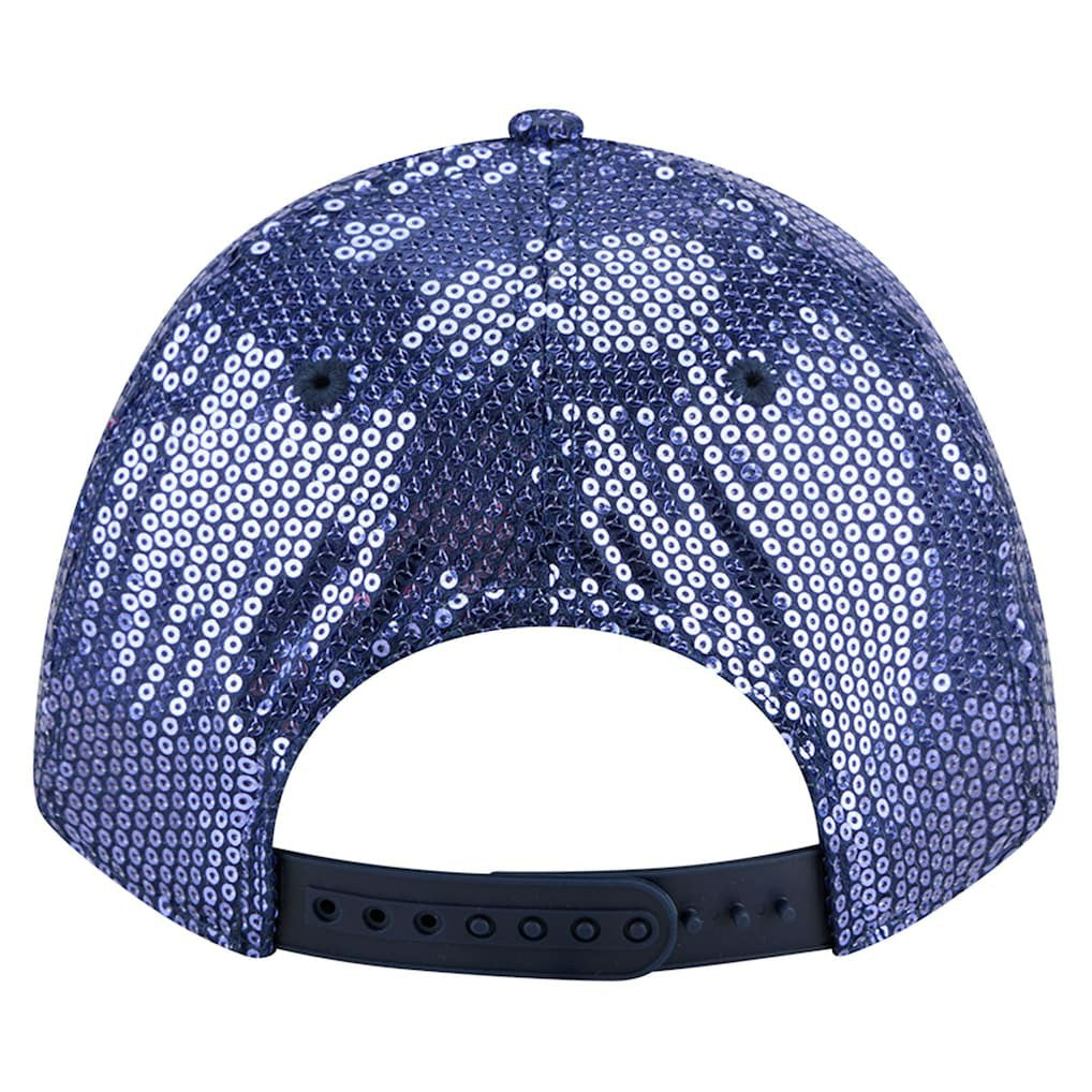 Dallas Cowboys New Era Women's Sequin 9FORTY Adjustable Hat Navy - NFL