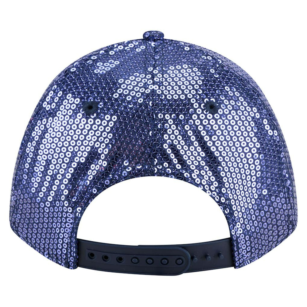 Dallas Cowboys New Era Women's Sequin 9FORTY Adjustable Hat Navy - NFL