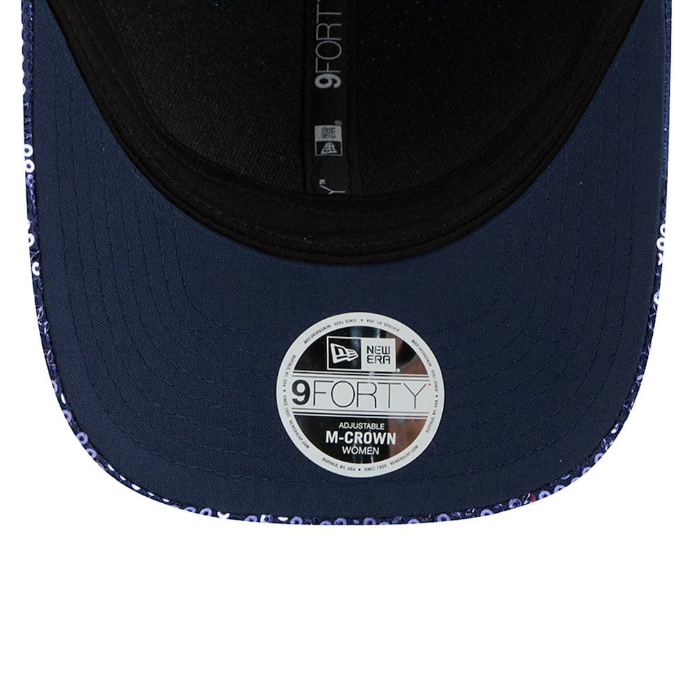Dallas Cowboys New Era Women's Sequin 9FORTY Adjustable Hat Navy - NFL