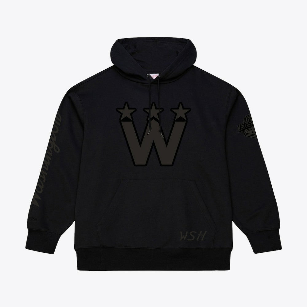 Washington Capitals Mitchell & Ness Phantom Fleece Hoodie Black