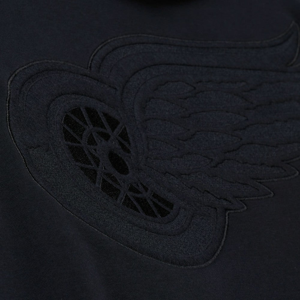 Detroit Red Wings - Mitchell & Ness Phantom Fleece Hoodie Black