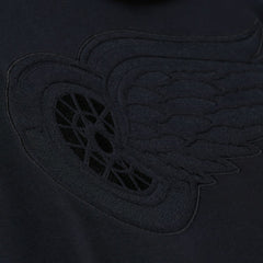 Detroit Red Wings - Mitchell & Ness Phantom Fleece Hoodie Black