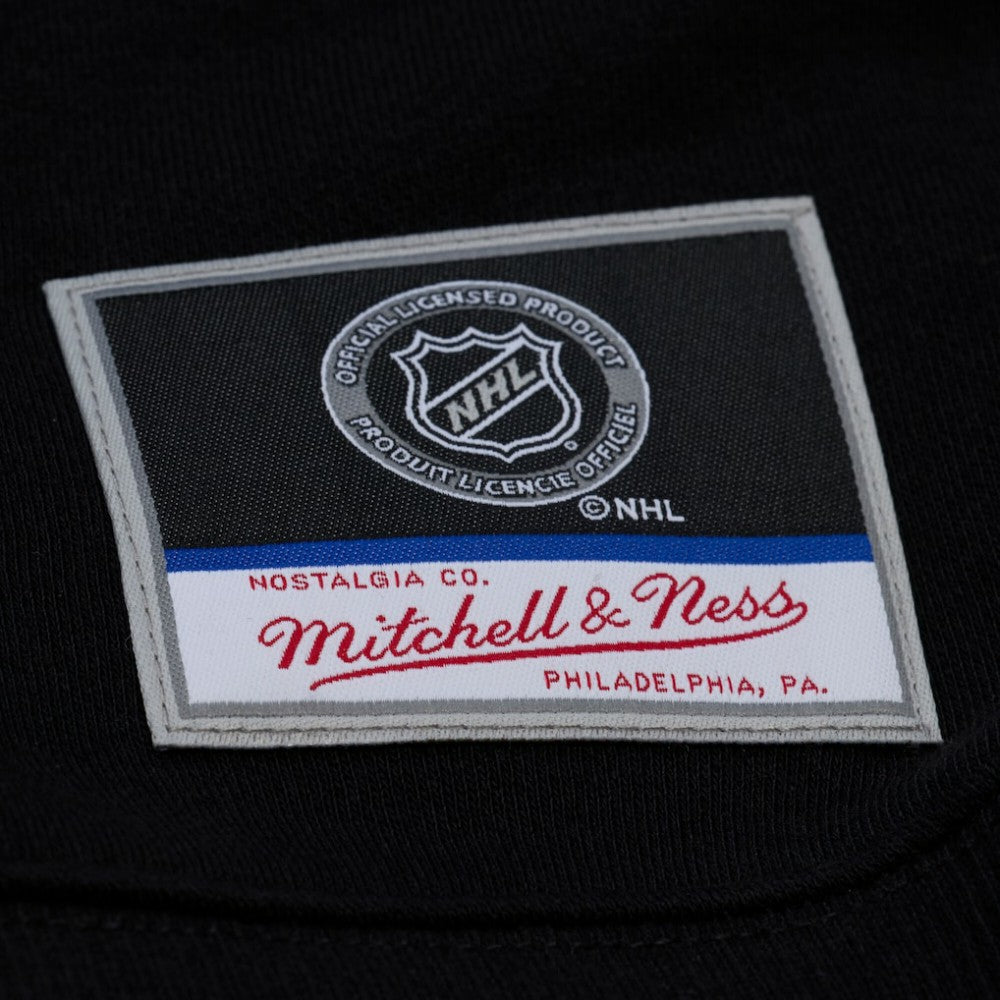 Detroit Red Wings - Mitchell & Ness Unisex Phantom Fleece Crew Neck Sweatshirt Black