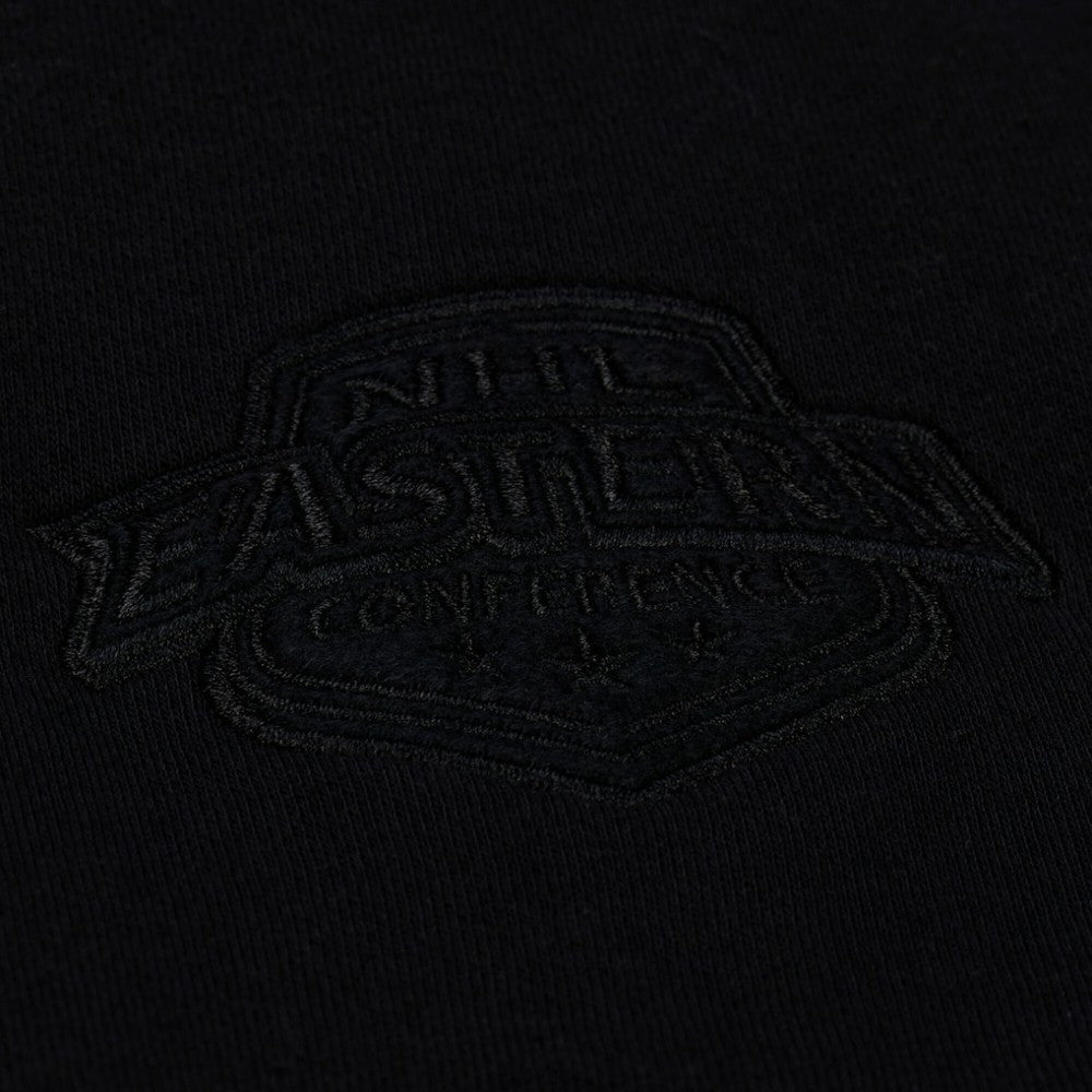 Detroit Red Wings - Mitchell & Ness Unisex Phantom Fleece Crew Neck Sweatshirt Black