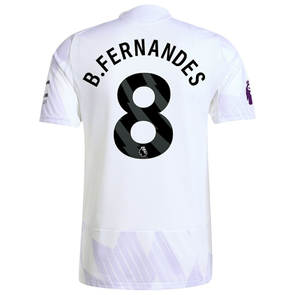 Adidas Bruno Fernandes Manchester United 2025/26 Away Player Jerseys - White