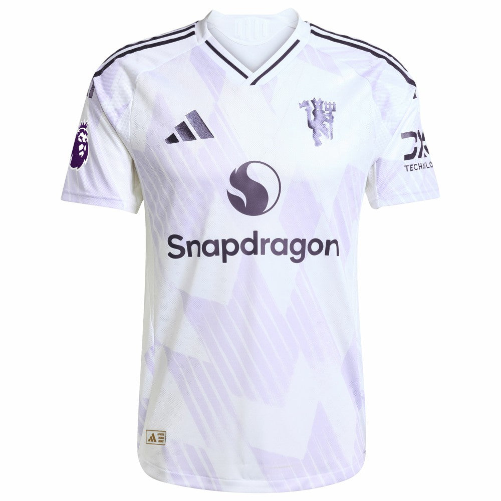 Adidas Alejandro Garnacho Manchester United 2025/26 Away Player Jerseys - White
