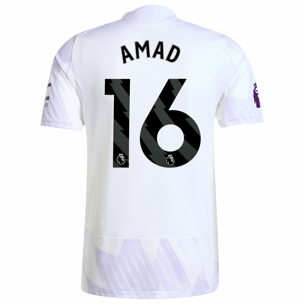 Adidas Amad Diallo Manchester United 2025/26 Away Player Jerseys - White