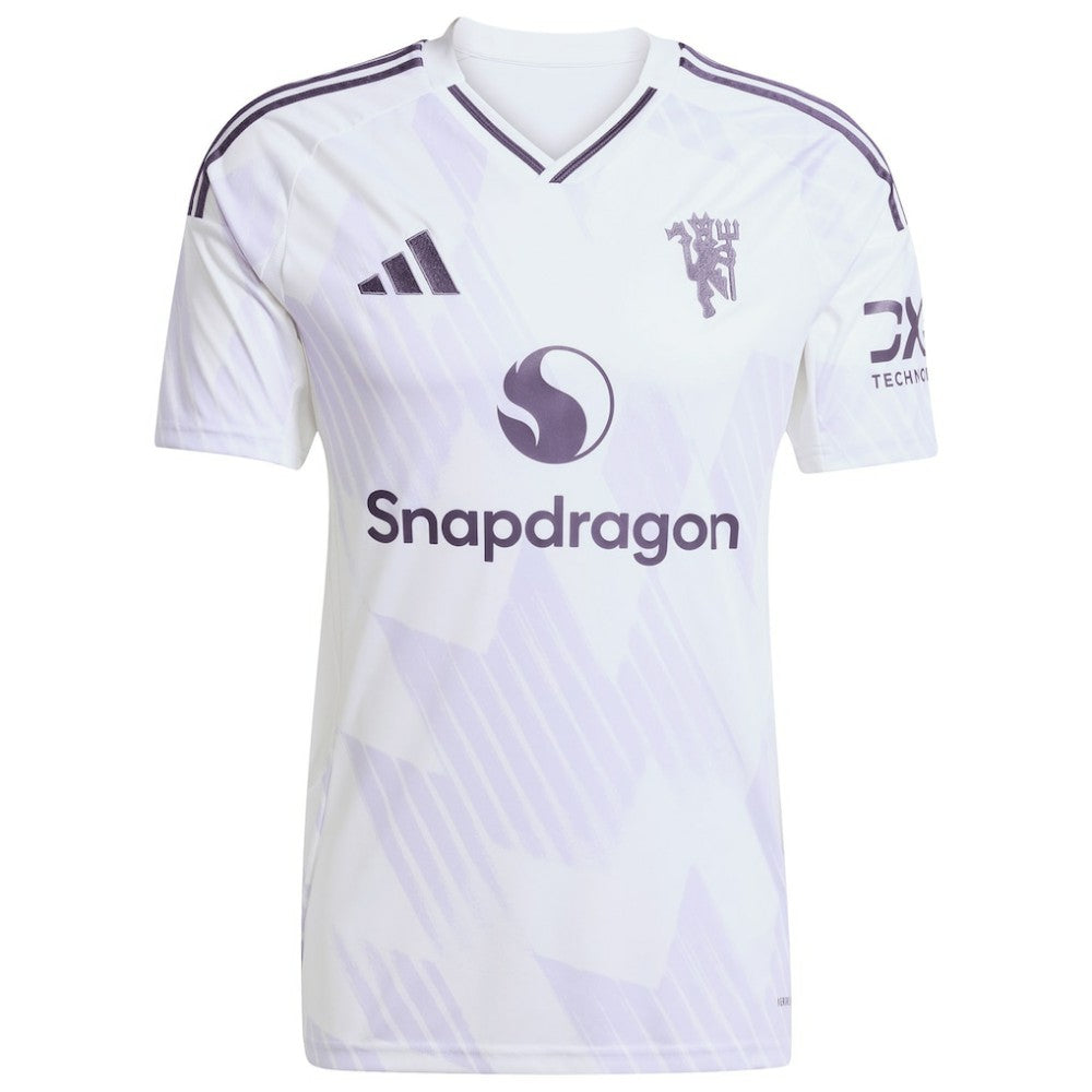 Adidas Alejandro Garnacho Manchester United 2025/26 Away Replica Player Jerseys - White