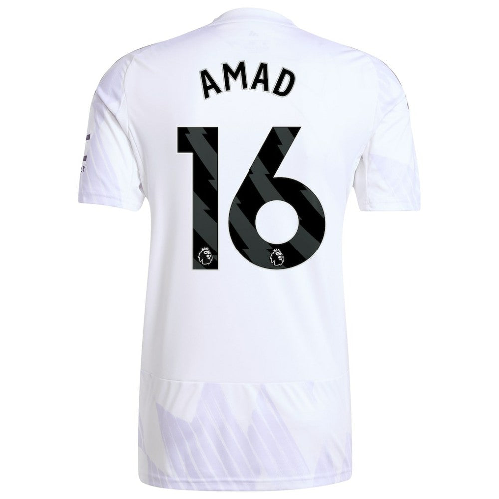 Adidas Amad Diallo Manchester United 2025/26 Away Replica Player Jerseys - White