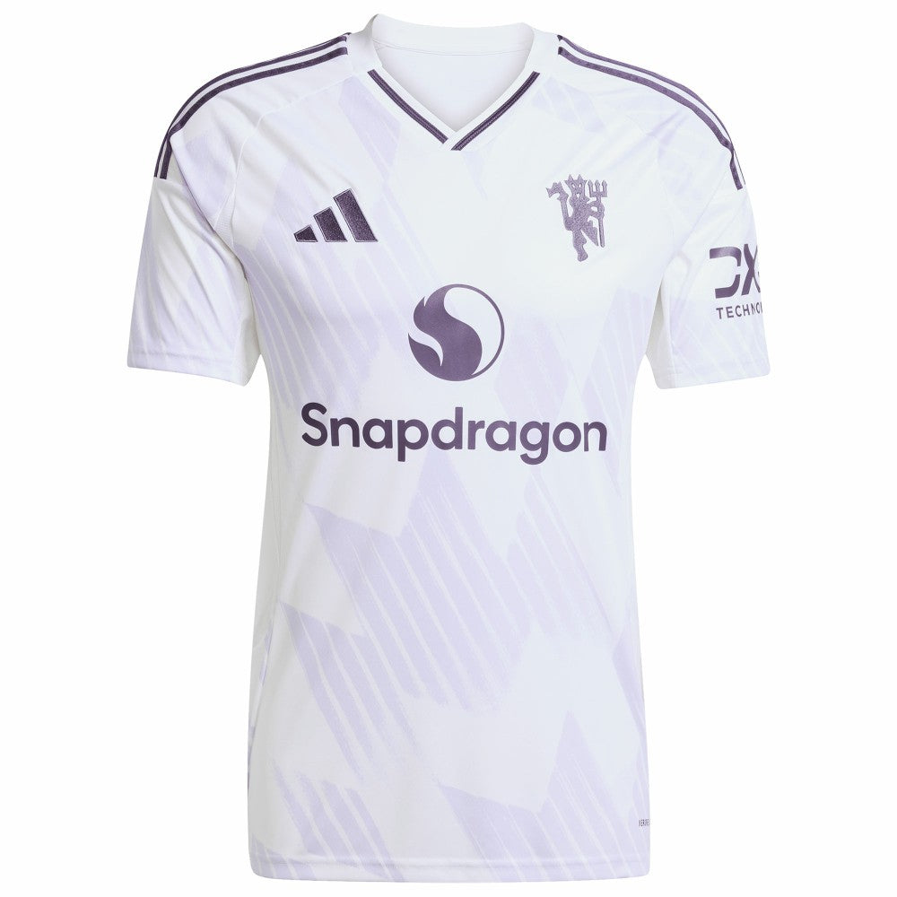 Adidas Kobbie Mainoo Manchester United 2025/26 Away Replica Player Jerseys - White