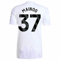 Adidas Kobbie Mainoo Manchester United 2025/26 Away Replica Player Jerseys - White