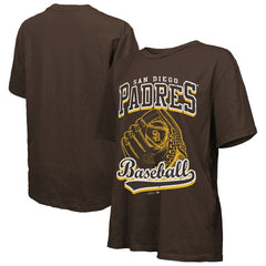 San Diego Padres Majestic Threads Women's Oversized First Base T-Shirt Sale