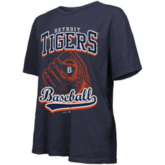Detroit Tigers Majestic Threads Women's Oversized First Base T-Shirt On Sale