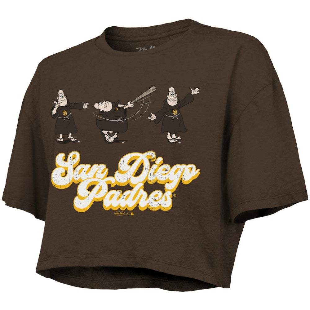 San Diego Padres Majestic Threads Women's Boxy Crop T-Shirt discount