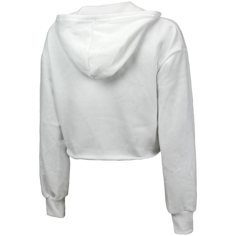 New York Mets Majestic Threads Women's Cropped Have A Field Day Tri-Blend Hoodie Lifestyle