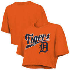Detroit Tigers Majestic Threads Women's Boxy Crop T-Shirt Online