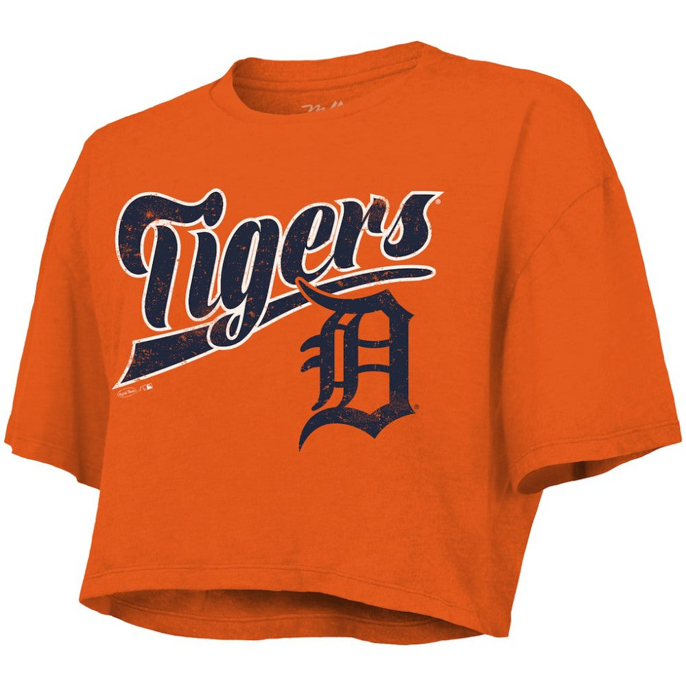 Detroit Tigers Majestic Threads Women's Boxy Crop T-Shirt Online