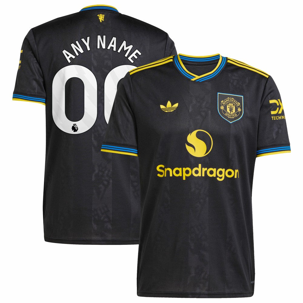 Adidas Manchester United 2025/26 Third Replica Custom Jerseys - Black