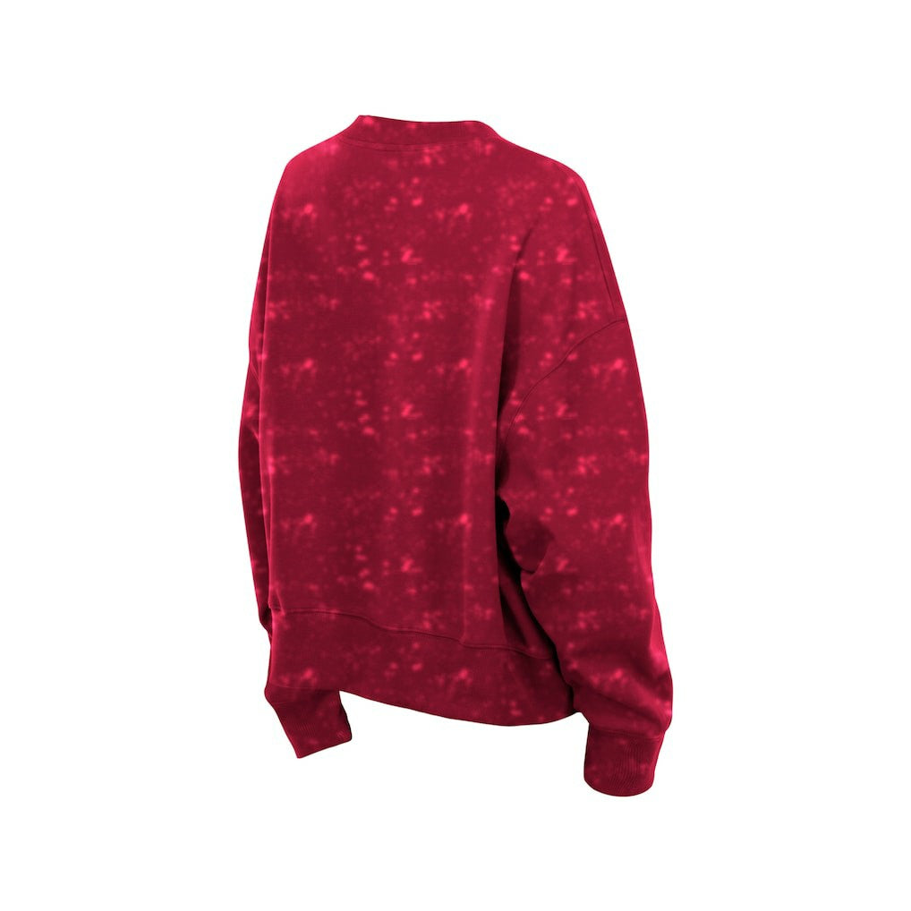 New Era - Cleveland Cavaliers Women's Throwback Collection Mineral Wash Crewneck Sweatshirt - Wine