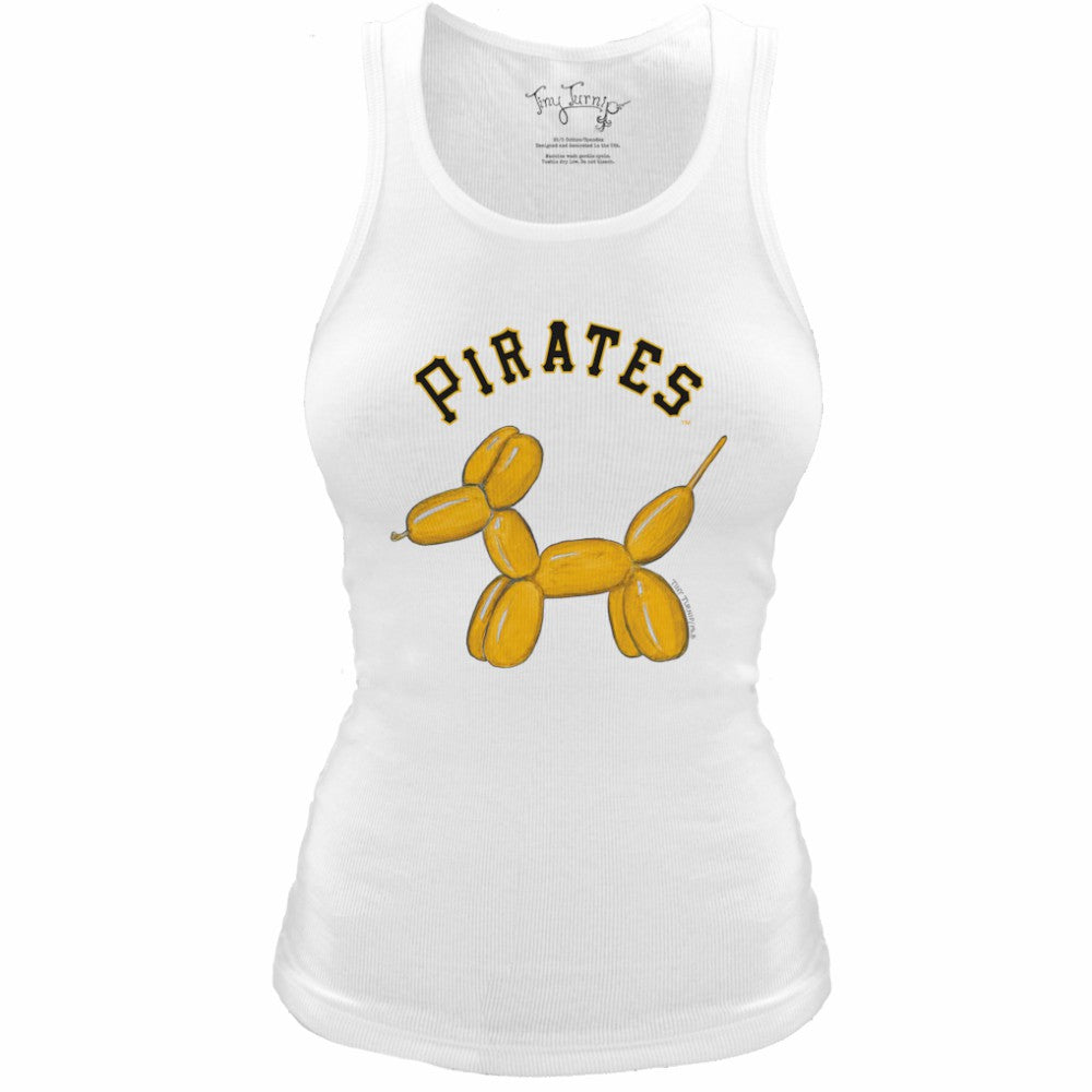 Pittsburgh Pirates Tiny Turnip Women's Fitted Balloon Dog Tri-Blend Tank Top for sale