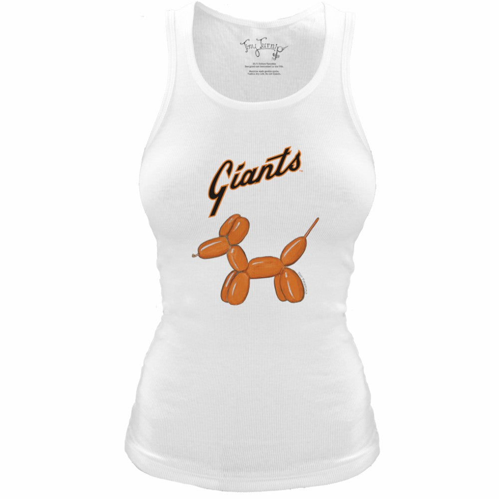 San Francisco Giants Tiny Turnip Women's Fitted Balloon Dog Tri-Blend Tank Top Lifestyle
