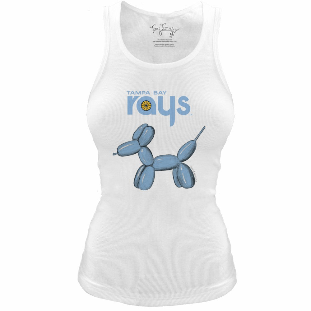 Tampa Bay Rays Tiny Turnip Women's Fitted Balloon Dog Tri-Blend Tank Top discount