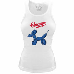 Chicago Cubs Tiny Turnip Women's Fitted Balloon Dog Tri-Blend Tank Top discount