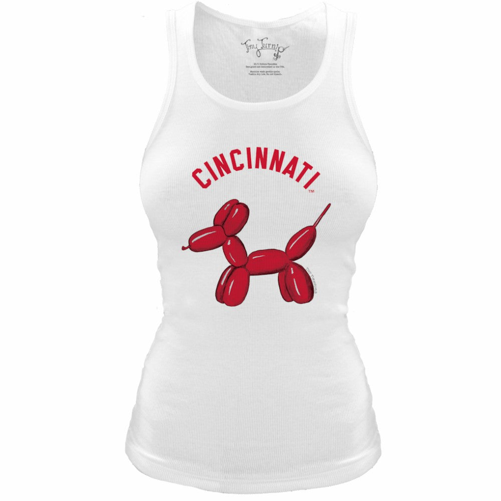 Cincinnati Reds Tiny Turnip Women's Fitted Balloon Dog Tri-Blend Tank Top Near Me