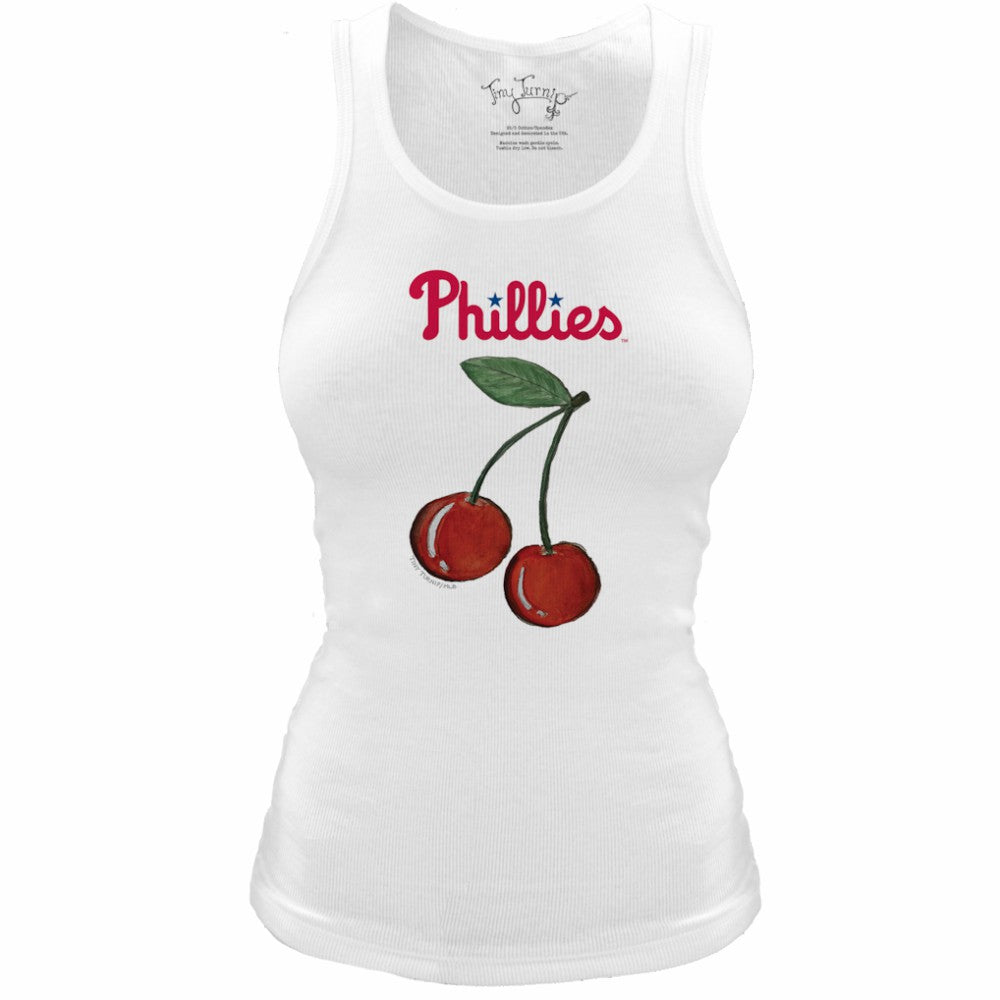 Philadelphia Phillies Tiny Turnip Women's Fitted Cherries Tri-Blend Tank Top for sale