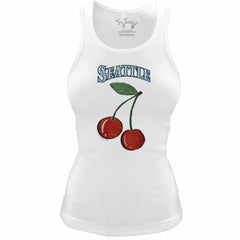 Seattle Mariners Tiny Turnip Women's Fitted Cherries Tri-Blend Tank Top for sale